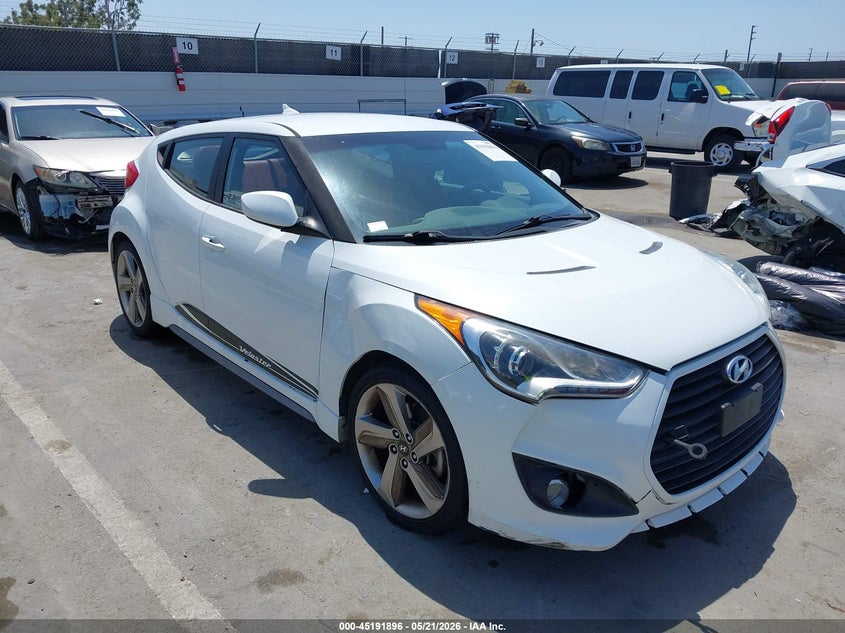 Vin: kmhtc6ae8eu198078, lot: 45689624, hyundai veloster turbo r-spec 2014 img_1