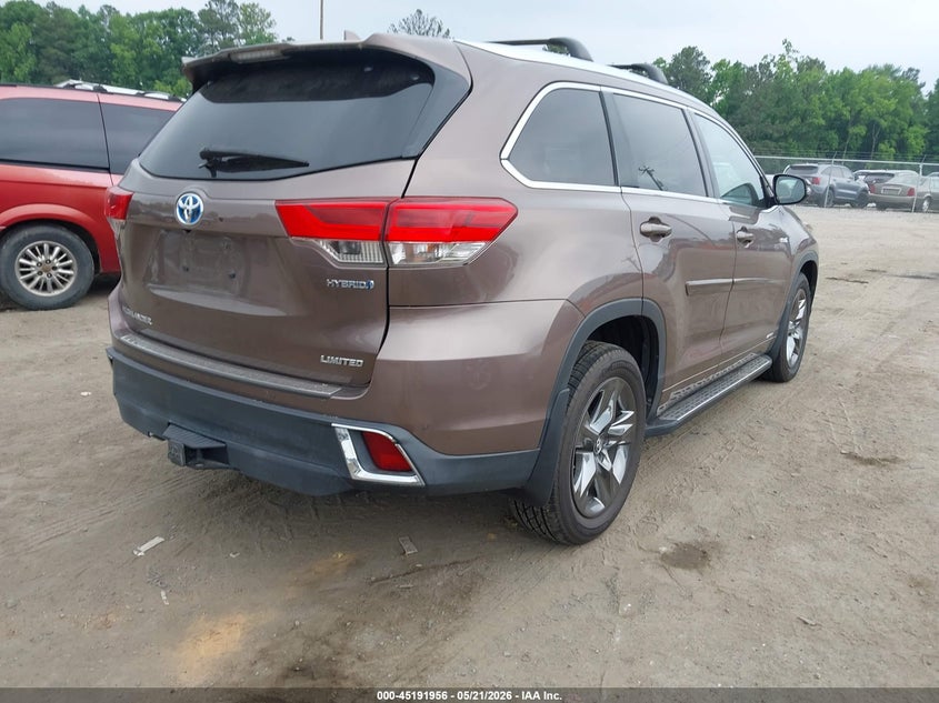 Vin: 5tddgrfh8hs021332, lot: 45689684, toyota highlander hybrid limited platinum 20174