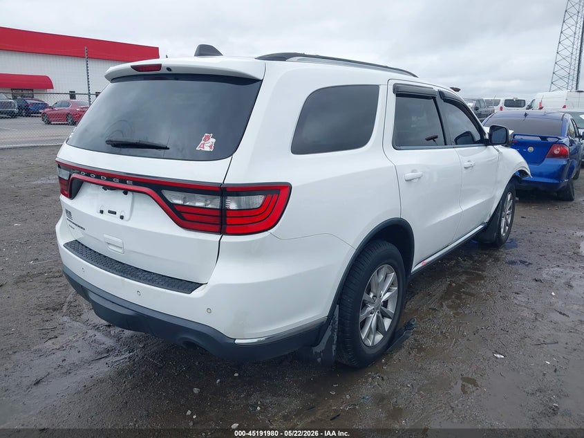 Vin: 1c4rdjag3gc354133, lot: 45689708, dodge durango sxt 20164