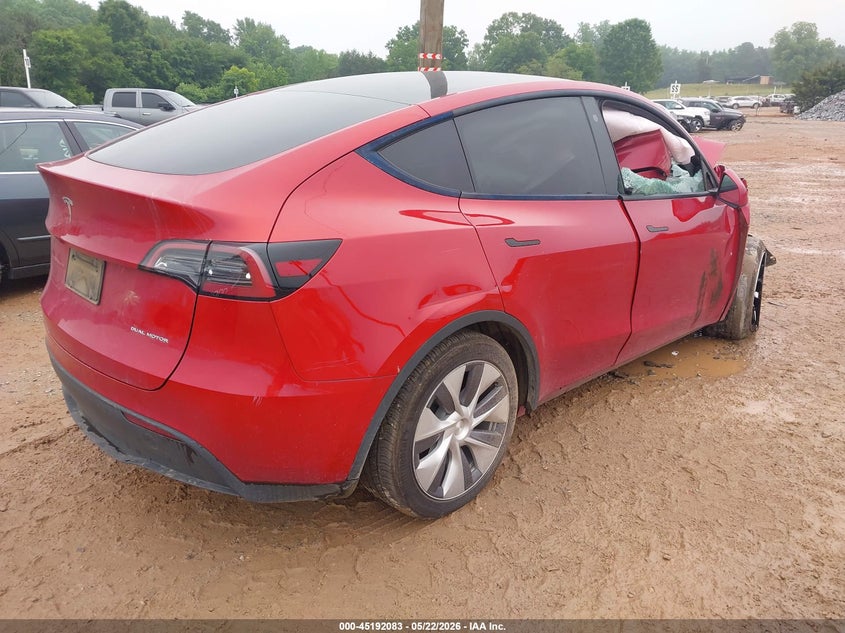 Vin: 7saygdee3pa102625, lot: 45689811, tesla model y awd/long range dual motor all-wheel drive 20234