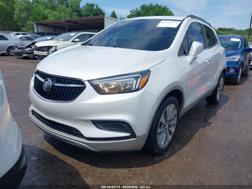 Vin: kl4cjasb7kb705507, lot: 45689902, buick encore fwd preferred 20192