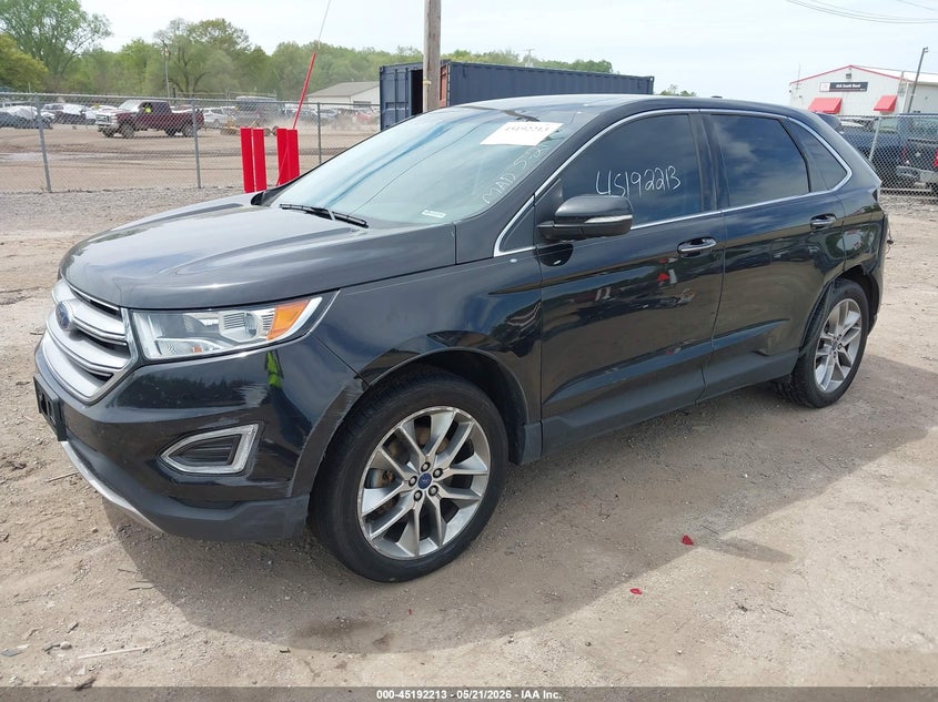 Vin: 2fmpk4k87hbb72342, lot: 45689941, ford edge titanium 20172