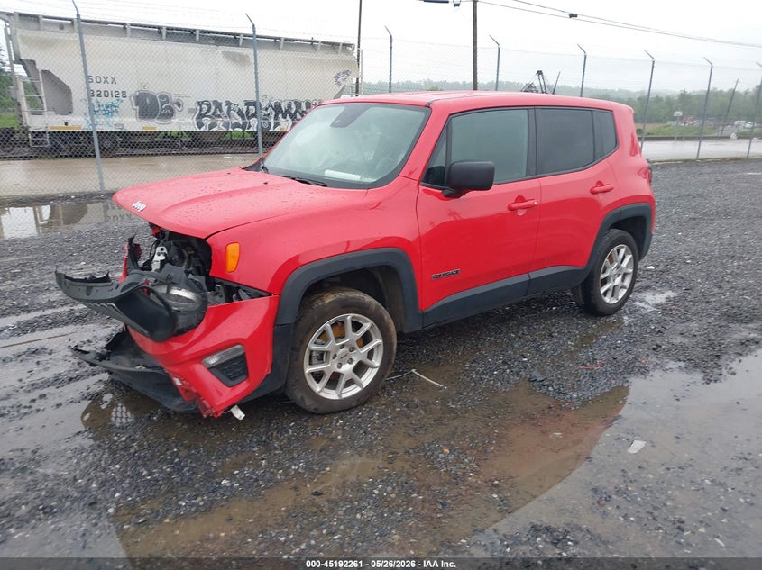Vin: zacnjdb17ppp67457, lot: 45689989, jeep renegade latitude 4x4 20232