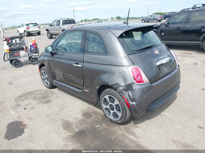 Vin: 3c3cffge6ft732861, lot: 45690044, fiat 500e battery electric 20153