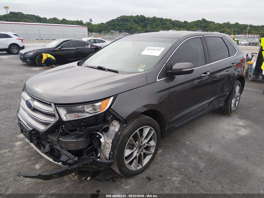 Vin: 2fmpk4k92jbc47401, lot: 45690060, ford edge titanium 20182
