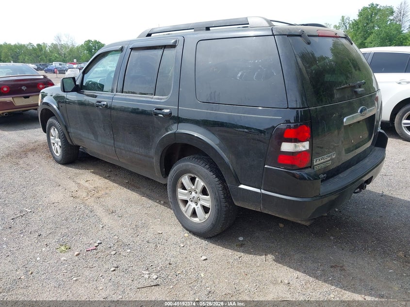 2010 Ford Explorer 4.0 Xlt Black Lot 111045192374 Vin 1FMEU7DE5AUA14961