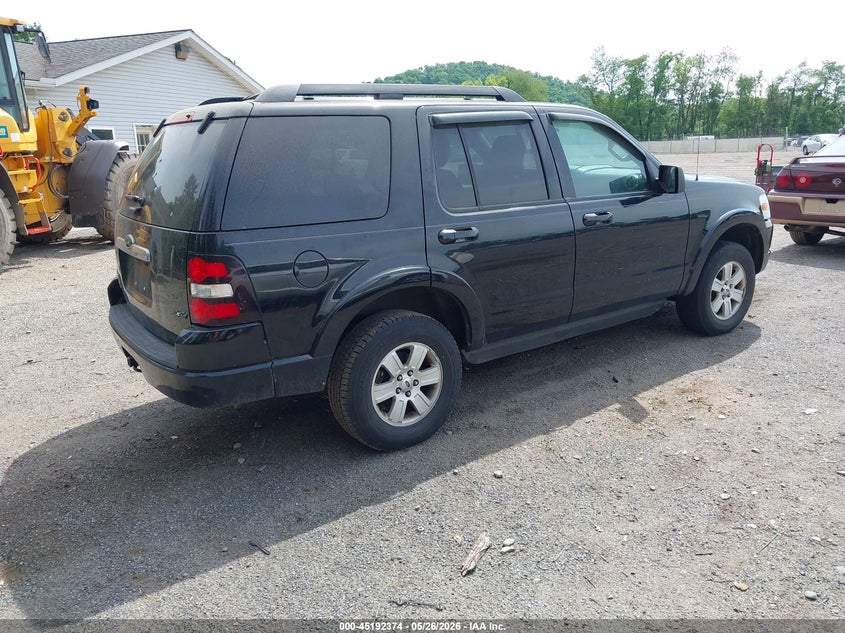 2010 Ford Explorer 4.0 Xlt Black Lot 111045192374 Vin 1FMEU7DE5AUA14961