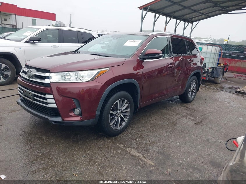 Vin: 5tdjzrfh0hs379392, lot: 45690312, toyota highlander xle 20172