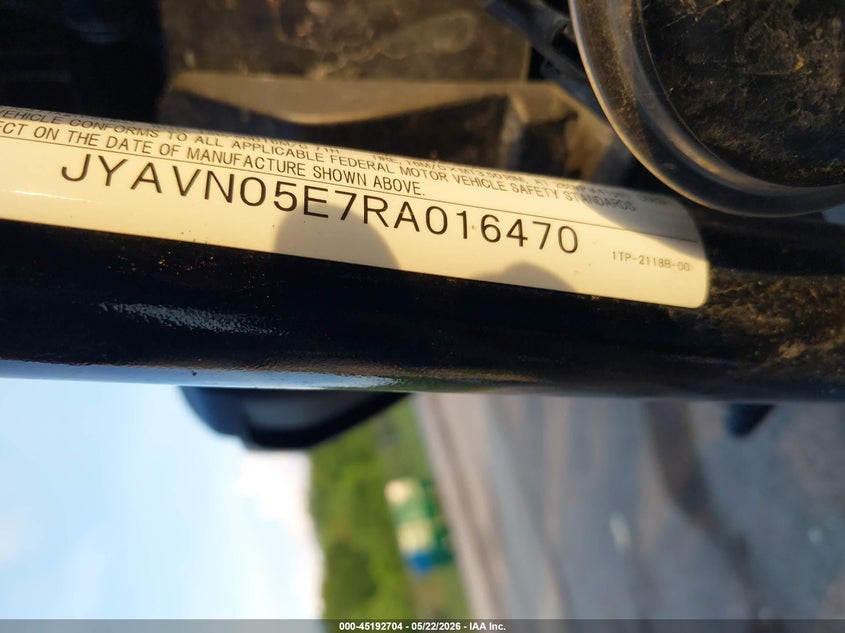 2024 Yamaha Xvs950 Cud VIN: JYAVN05E7RA016470 Lot: 45192704