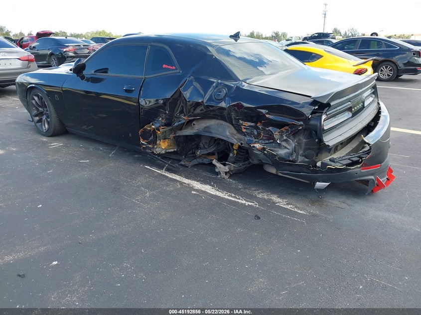 Vin: 2c3cdzfj7mh624101, lot: 45690584, dodge challenger r/t scat pack 20213