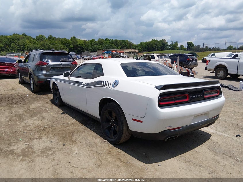 Vin: 2c3cdzag6fh821128, lot: 45690825, dodge challenger sxt 20153
