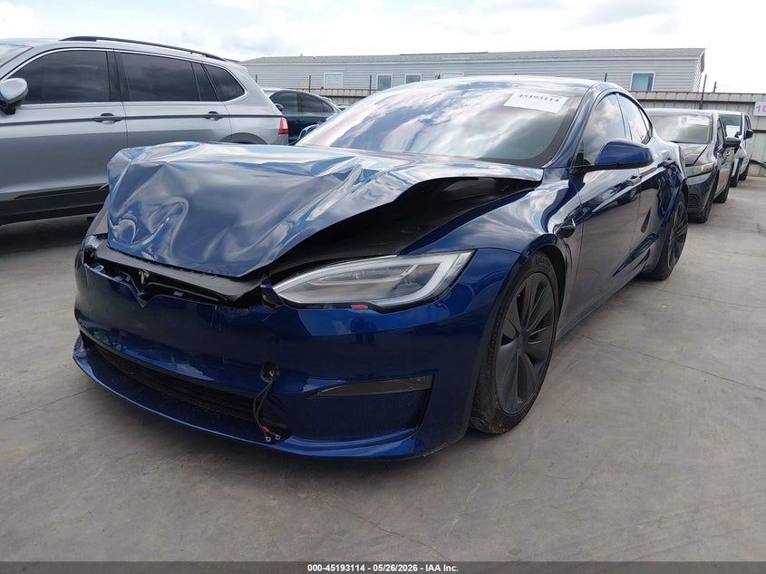 Vin: 5yjsa1e52mf442429, lot: 45690842, tesla model s long range dual motor all-wheel drive 20212