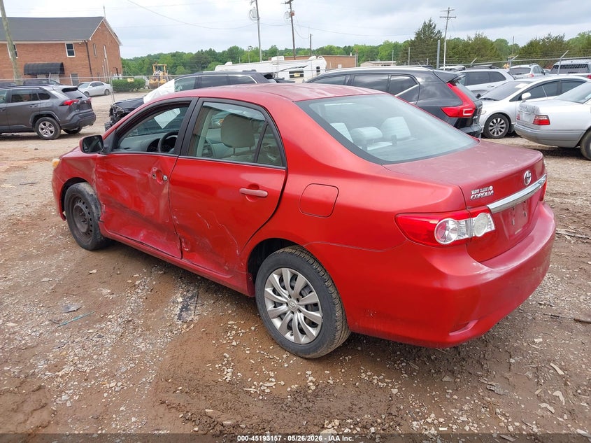 Vin: 2t1bu4eexcc774839, lot: 45690885, toyota corolla le 20123