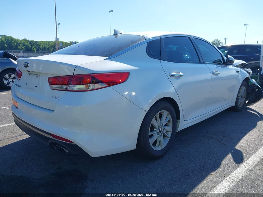 Vin: knagt4l36g5084435, lot: 45690918, kia optima lx 20164