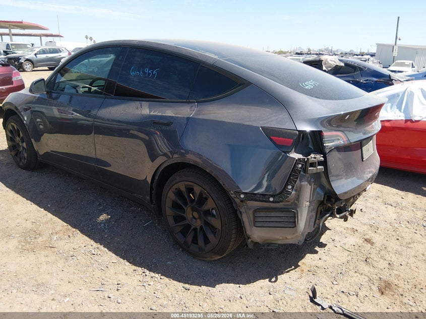 Vin: 7saygaee2pf668955, lot: 45691023, tesla model y awd/long range dual motor all-wheel drive 20233