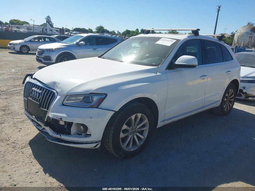 Vin: wa1lfafp5fa110478, lot: 45691027, audi q5 2.0t premium 20152