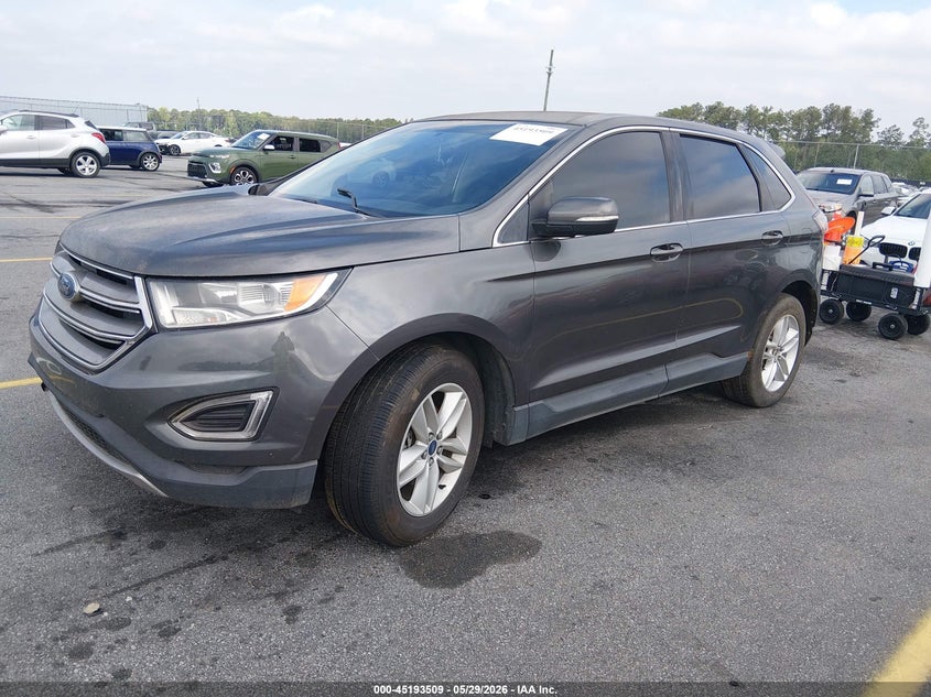 Vin: 2fmtk3j85fbb11286, lot: 45691237, ford edge sel 20152