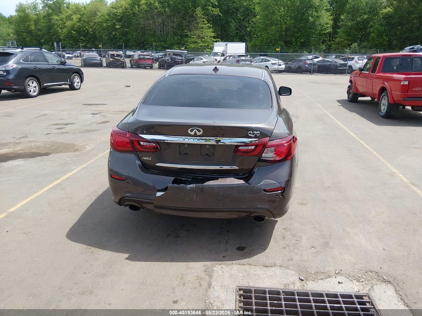 2016 Infiniti Q70 3.7X VIN: JN1BY1AR3GM270091 Lot: 45193646