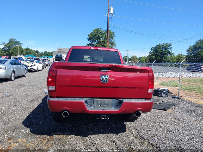 2012 Ram 1500 5.7 Ram St red Lot 111045193652 Vin 1C6RD6KT4CS223857