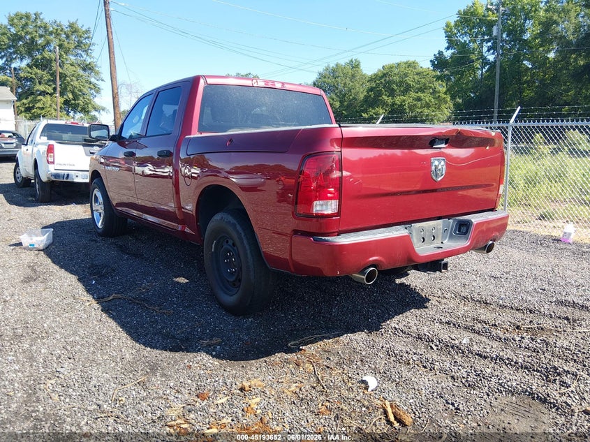 1C6RD6KT4CS223857 2012 Ram 1500 5.7 Ram St red