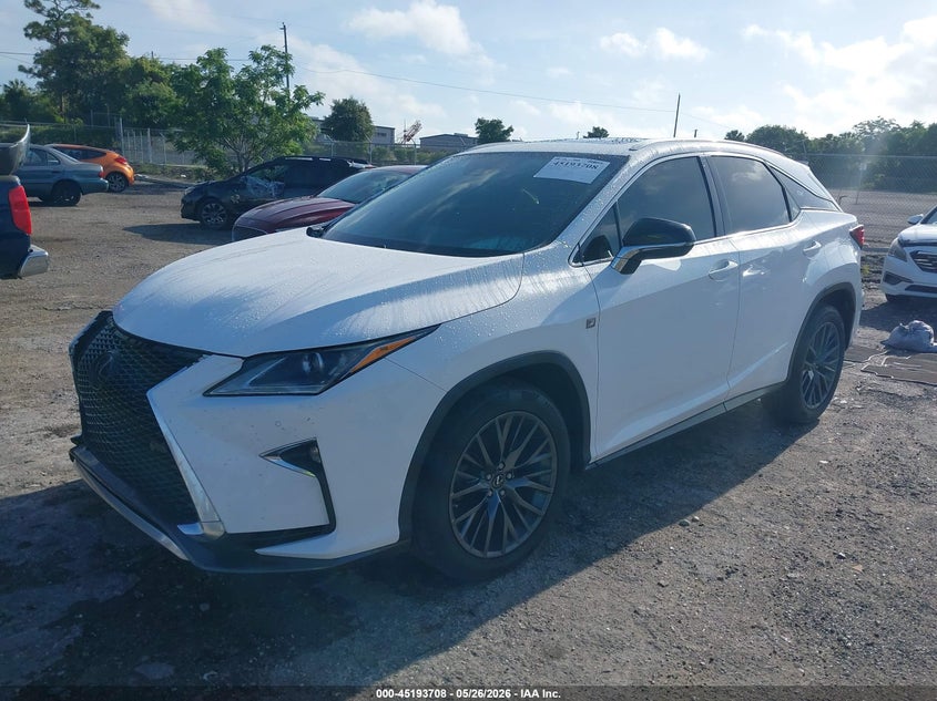 Vin: 2t2bzmca3jc142243, lot: 45691436, lexus rx 350 f sport 20182