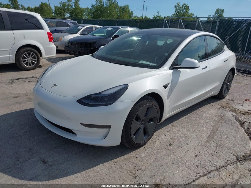 Vin: 5yj3e1ea9pf568801, lot: 45691447, tesla model 3 rear-wheel drive 20232