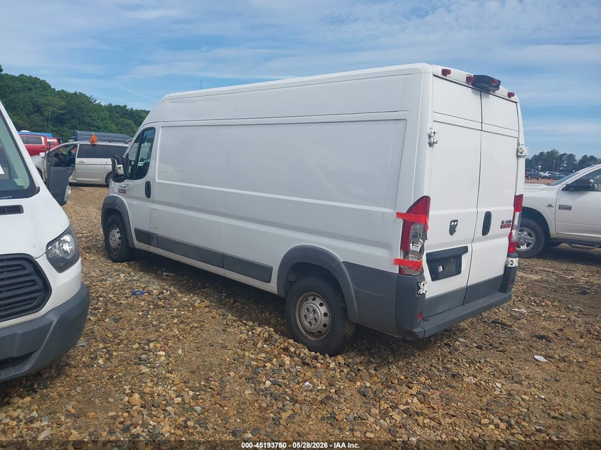 Vin: 3c6trvdg2je148951, lot: 45691478, ram promaster 2500 high roof 159 wb 20183