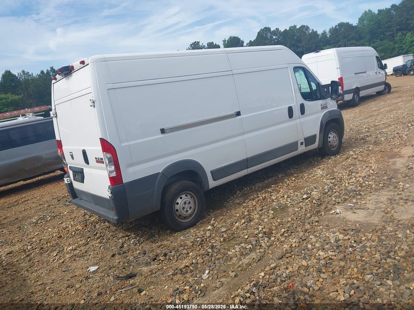 Vin: 3c6trvdg2je148951, lot: 45691478, ram promaster 2500 high roof 159 wb 20184