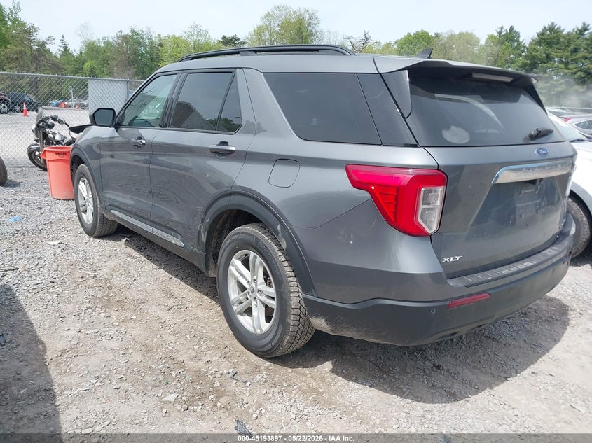 Vin: 1fmsk8dh0mga51394, lot: 45691625, ford explorer xlt 20213