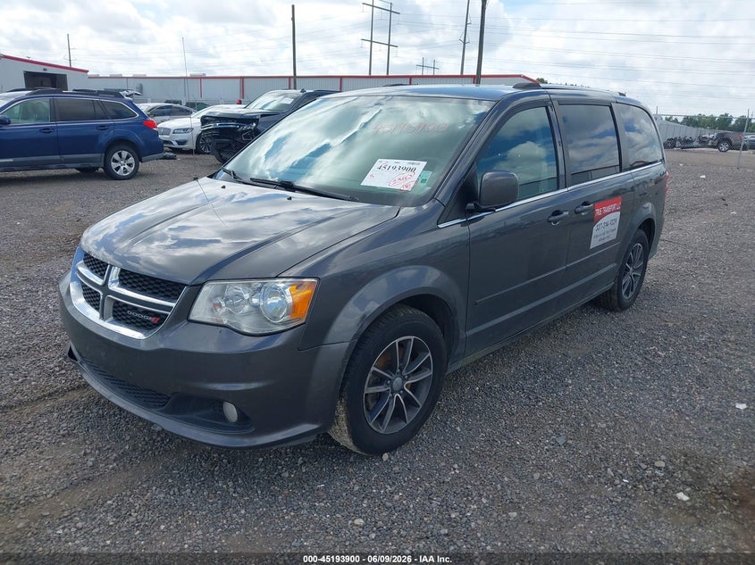 Vin: 2c4rdgcgxhr842049, lot: 45691628, dodge grand caravan sxt 20172