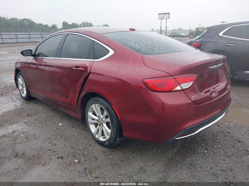 Vin: 1c3cccab2fn552475, lot: 45691714, chrysler 200 limited 20153