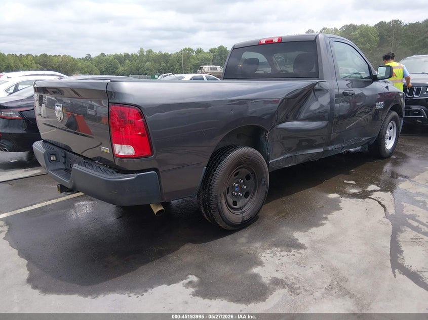 Vin: 3c6jr6dg0gg360189, lot: 45691723, ram 1500 tradesman 20164