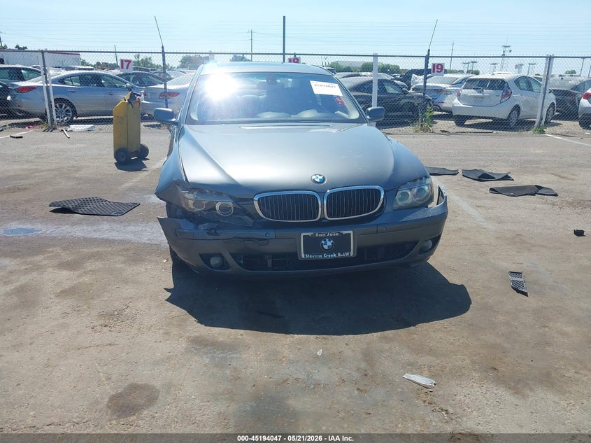 2007 BMW 750Li VIN: WBAHN83577DT72431 Lot: 45194047