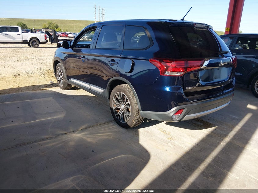 Vin: ja4az3a36gz009063, lot: 45691794, mitsubishi outlander es/se/sel 20163