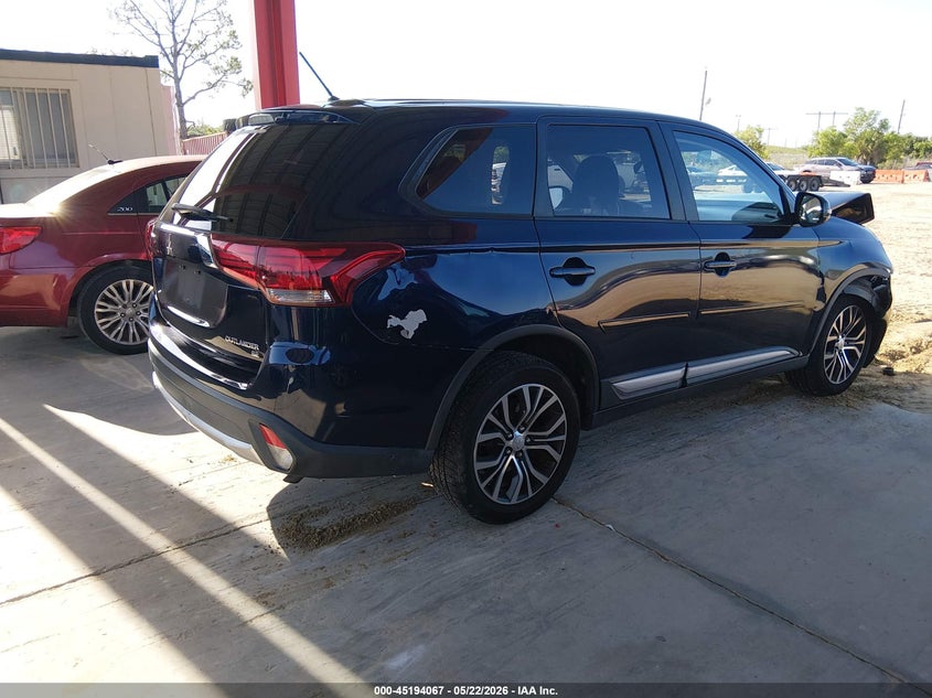 Vin: ja4az3a36gz009063, lot: 45691794, mitsubishi outlander es/se/sel 20164