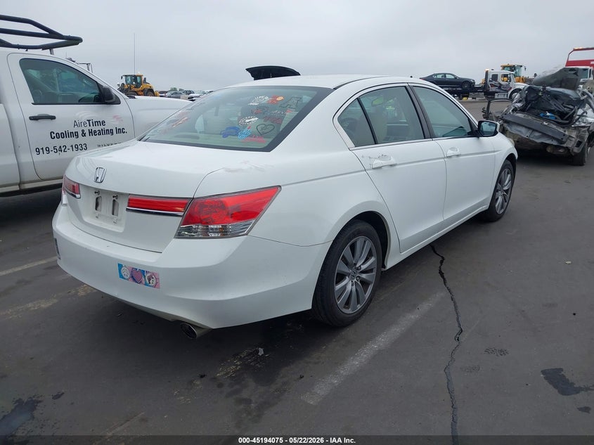 2012 Honda Accord 2.4 2.4 Ex white Lot 111045194075 Vin 1HGCP2F78CA202755
