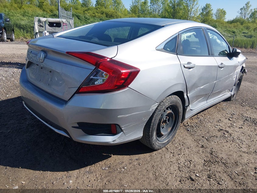 2021 HONDA CIVIC 2.0L I-4 DOHC, VVT, (VIN: 2HGFC2F60MH538225