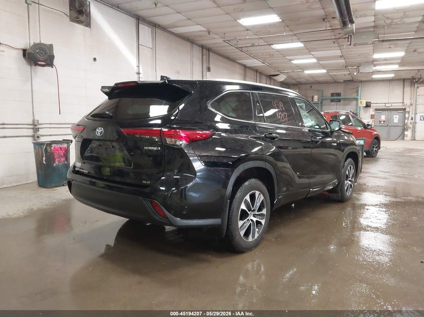 Vin: 5tdgbrch4ms042107, lot: 45691935, toyota highlander hybrid xle 20214