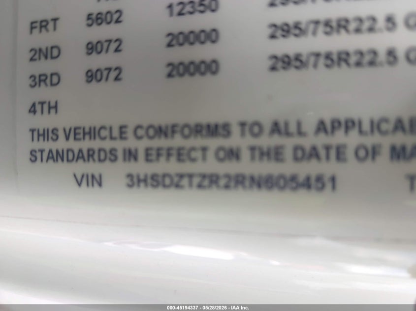 2024 INTERNATIONAL LT TRUCK N/A