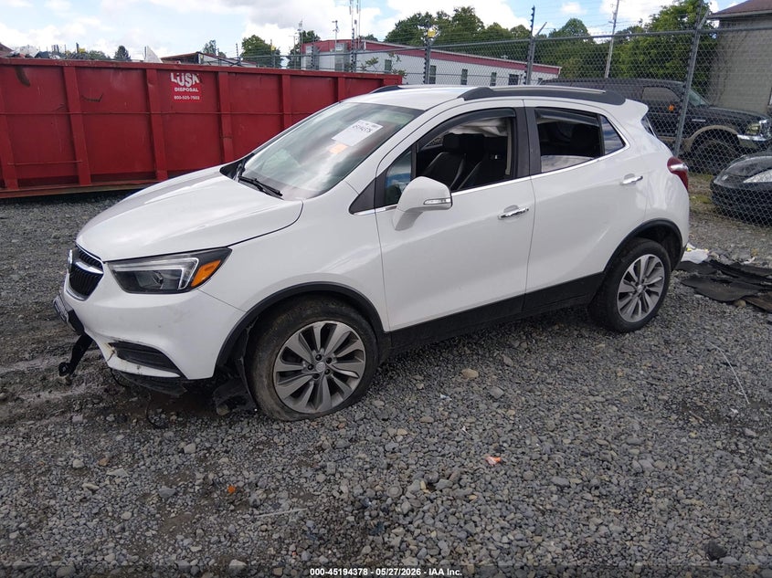 Vin: kl4cjesb1kb802855, lot: 45692106, buick encore awd preferred 20192