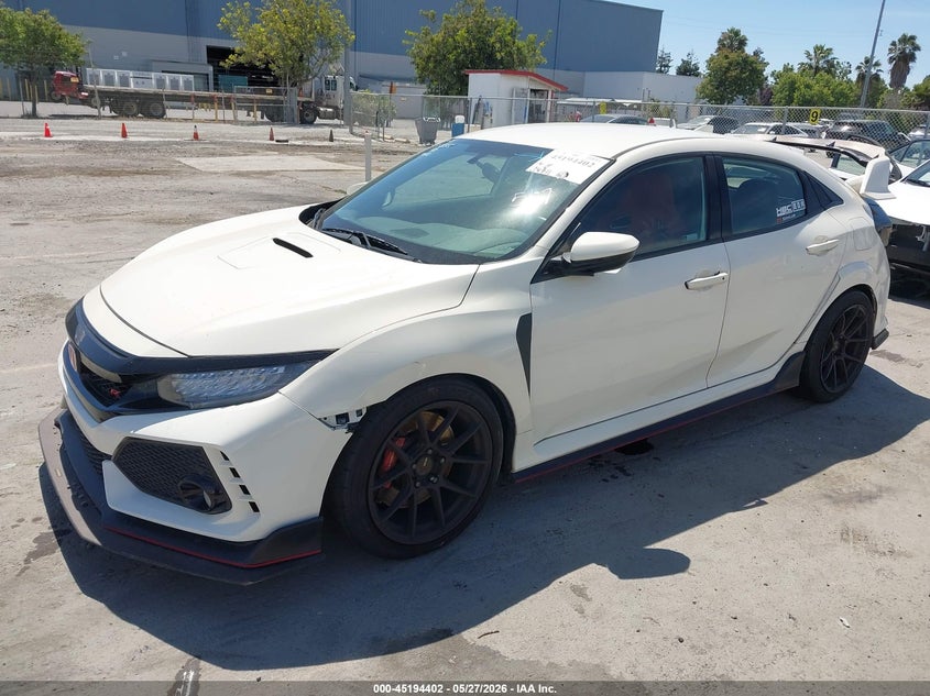 Vin: shhfk8g77ju204303, lot: 45692130, honda civic type r touring 20182