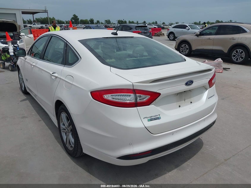 Vin: 3fa6p0suxfr192077, lot: 45692131, ford fusion energi titanium 20153