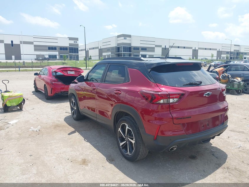 Vin: kl79mtsl0mb054376, lot: 45692149, chevrolet trailblazer fwd rs 20213