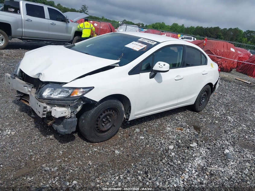 2013 Honda Civic Lx 19XFB2F58DE015037 photo 1
