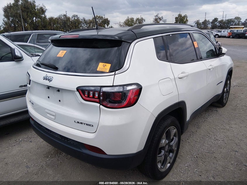 Vin: 3c4njdcb5lt255371, lot: 45692296, jeep compass limited 4x4 20204