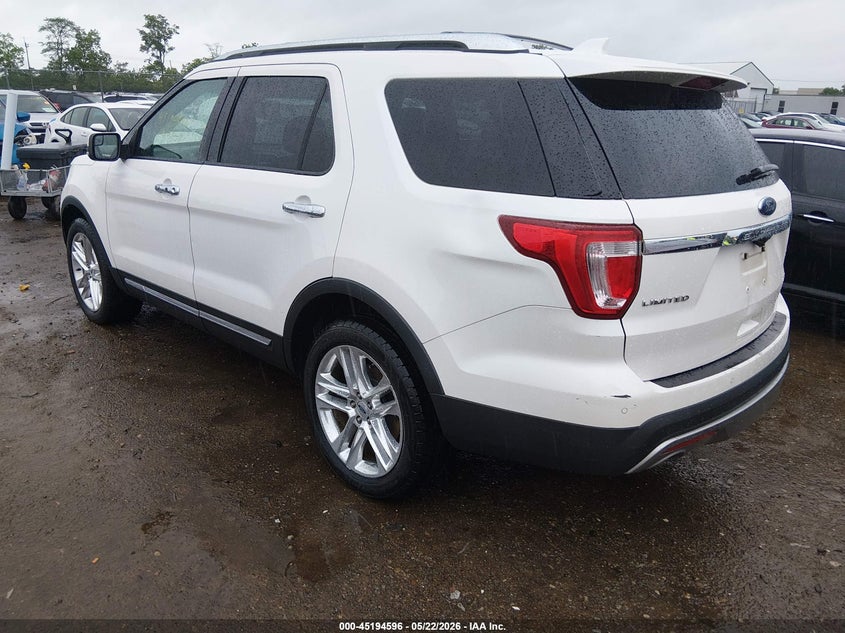 Vin: 1fm5k8f83gga94724, lot: 45692324, ford explorer limited 20163
