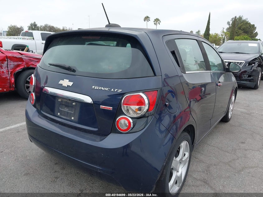 Vin: 1g1je6sb7g4158922, lot: 45692427, chevrolet sonic ltz auto 20164