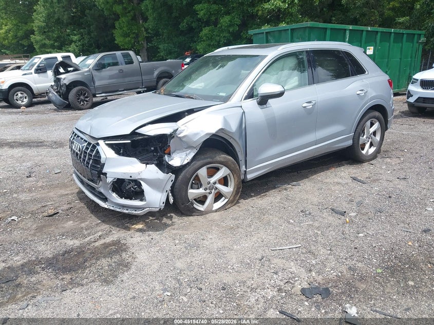 Vin: wa1aecf31l1102621, lot: 45692468, audi q3 premium 45 tfsi quattro tiptronic 20202