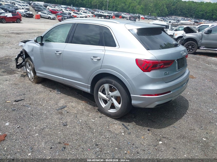 Vin: wa1aecf31l1102621, lot: 45692468, audi q3 premium 45 tfsi quattro tiptronic 20203
