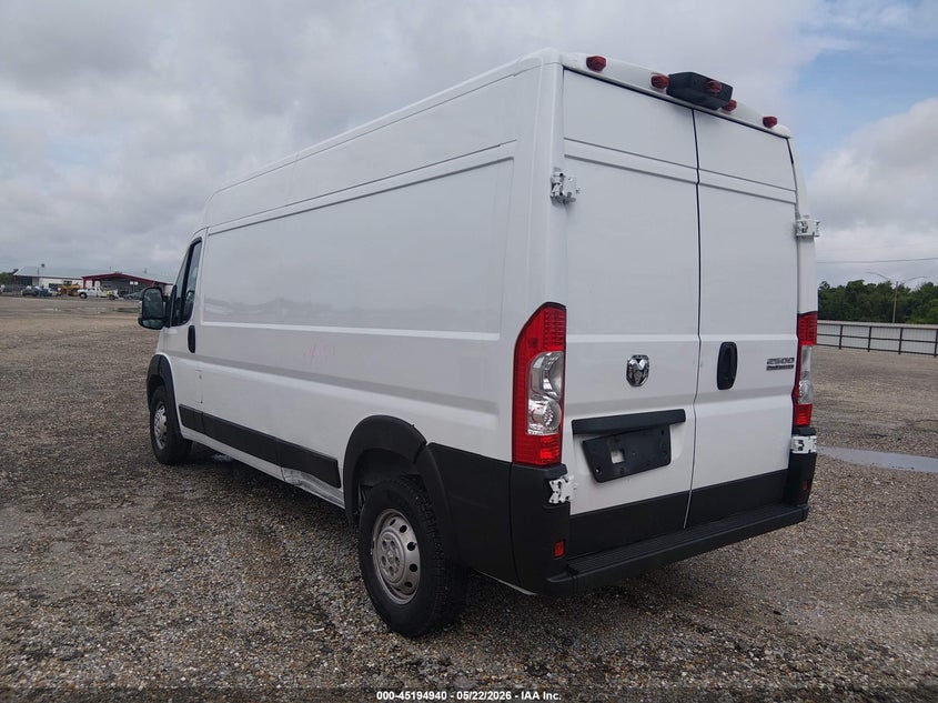 Vin: 3c6lrvdg7pe560906, lot: 45692668, ram promaster 2500 high roof 159 wb 20233
